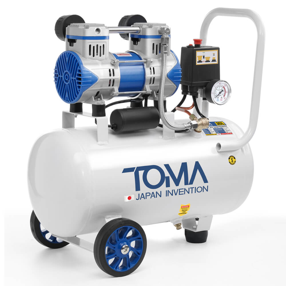ปั๊มลม OIL FREE TOMA JAPAN รุ่น FAC-30L 30 ลิตร 850 วัตต์